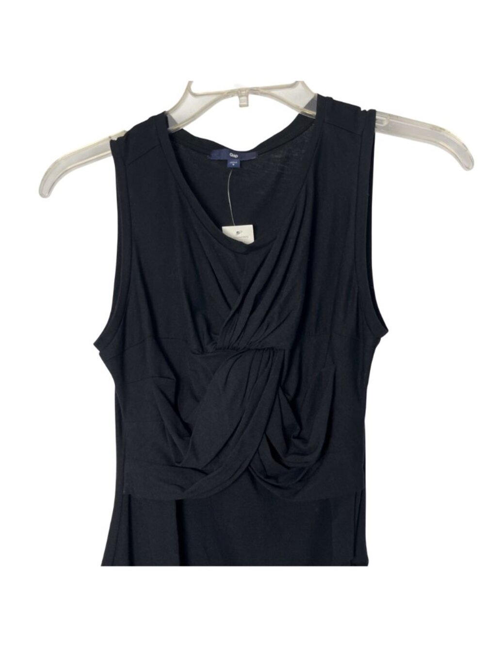 Gap Women's Black Sleeveless Asymmetrical Tunic Top Size Small NWT - Picture 12 of 13